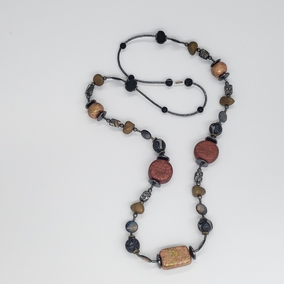 Handmade Polymer Bead Necklace - Picture 7 of 11